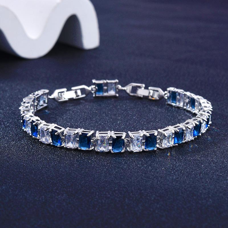 Crystal Zircon Women'S Bracelet, Diamond-Encrusted Bracelet Women, Gift Colored Treasure.