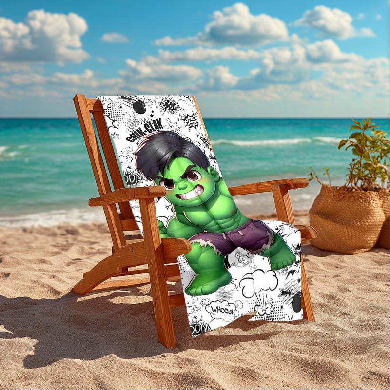 The hero Mighty Transformation Beach Towel Microfiber Beach Towel, Lightweight and Quick-Dry, for Summer Travel, Swimming Pool Fan Birthday Gift
