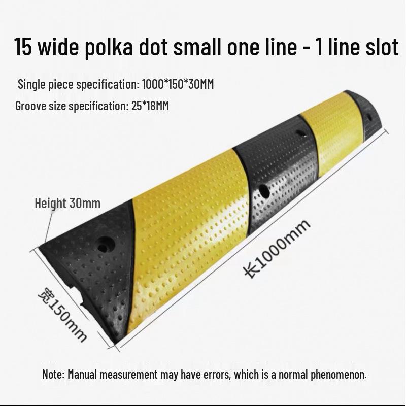 PVC Cable Trunking Rubber Speed Bump - Anti-Stepping, Pressure-Resistant Cover for Indoor/Outdoor Cable Protection and Crossing.