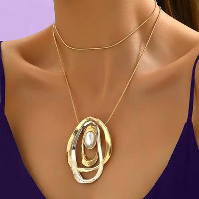 Fashion Creative Oval Necklace For Ladies