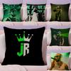 JJc ReyesS Rapper Cushion Cover Natural Linen Pillow Case DoubleSided Print Decorative Sofa Pillowcase Home Decor Gift