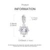 Copper Metal Brilliant Love Pendant Bead Component Zircon Charm Bead Components Jewellery Compatible With Authentic Original Bracelet High Quality