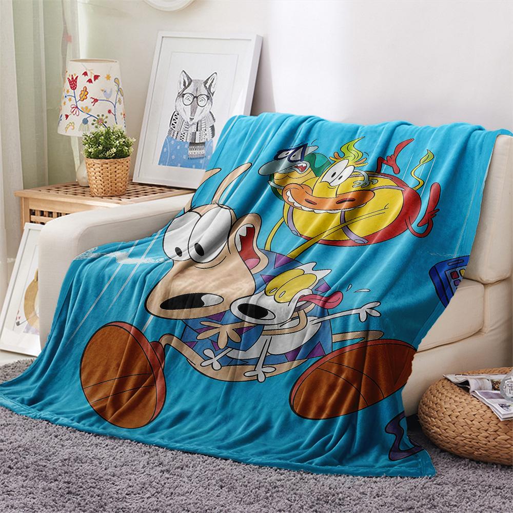 Rocko Flannel Blanket, High quality Comfortable for All Seasons, Home Decor, Warmth and Comfort