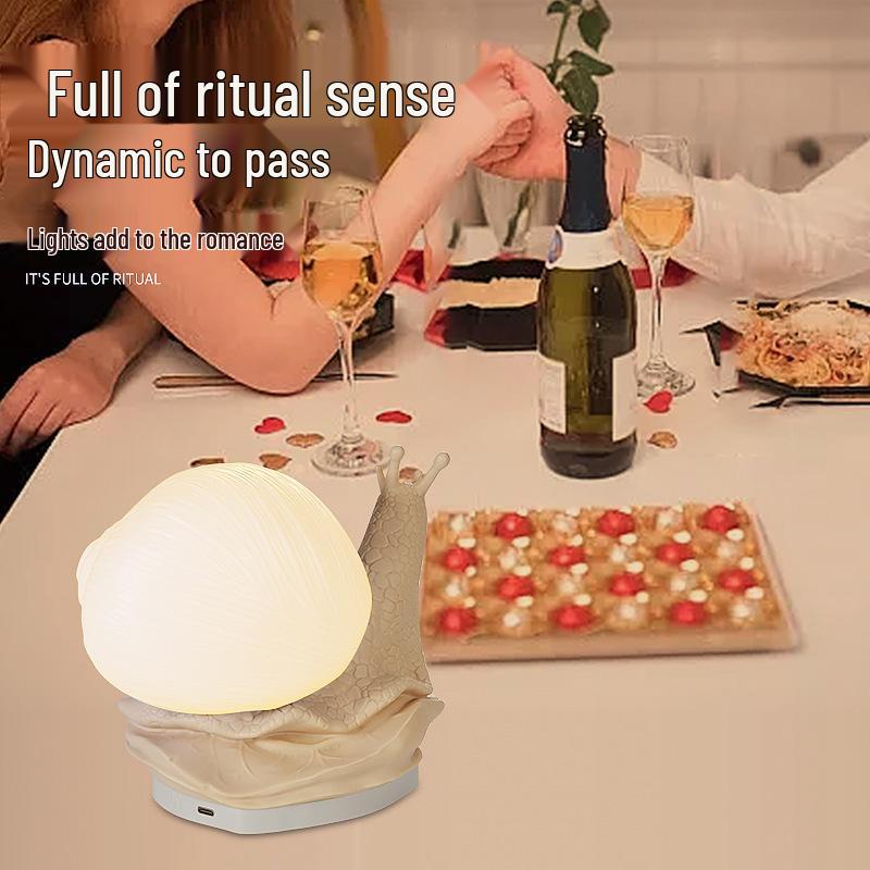 USB Plug-In Snail LED Bedside Night Light