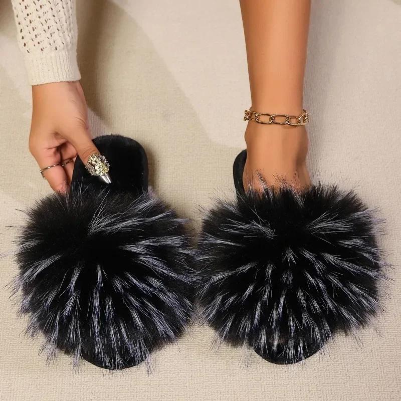New Summer Women's Slippers Round Toe Flat Shoes for Women Outdoor Dress Platform Slides Slip On Anti-slip Sandals Shallow Shoes
