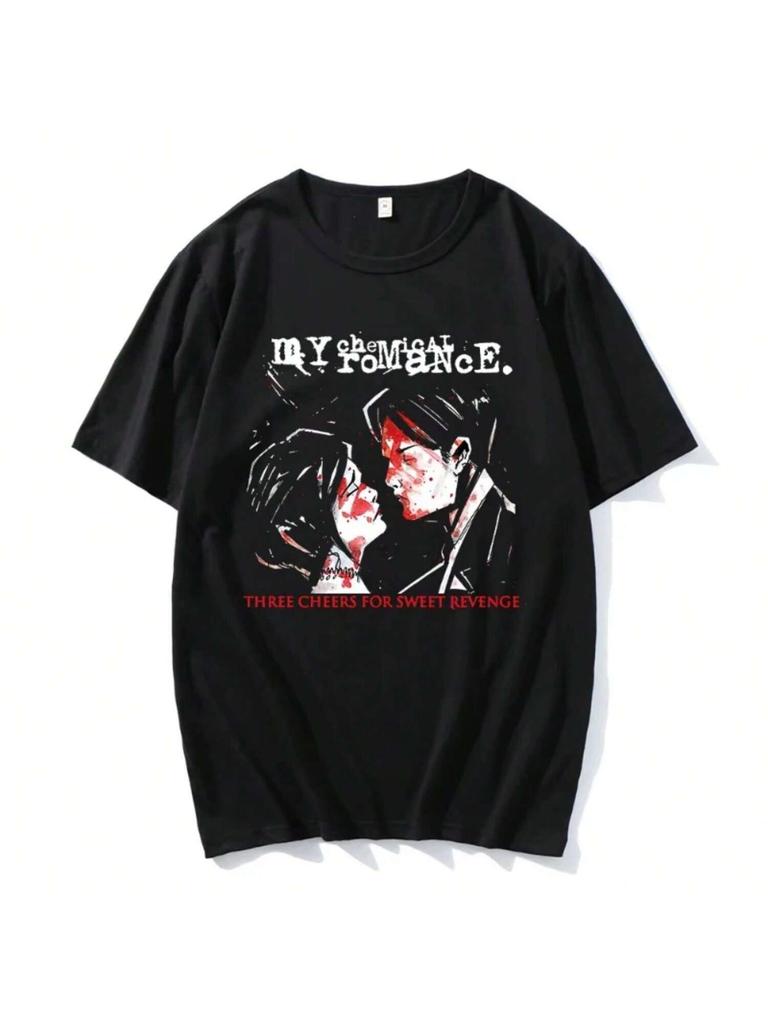 Hot Couple Tshirts Mcr Dead Emo Popular Style 100% Cotton T-Shirts Fashion Funny Comfortable T-Shirt