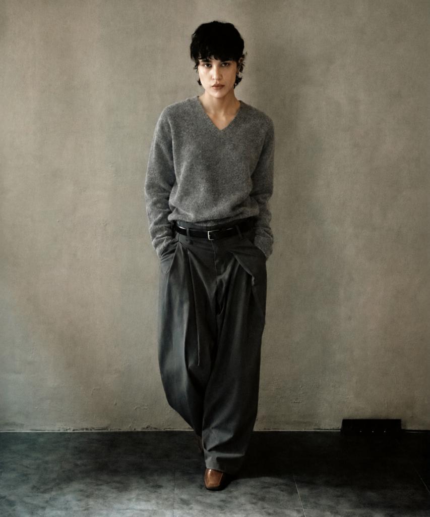 HERY Twist Trousers_Gray