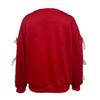 Merry Christmas Sweatshirt for Women Casual Crew Neck Pullover Top Long Sleeve Loose Blouses with Bow