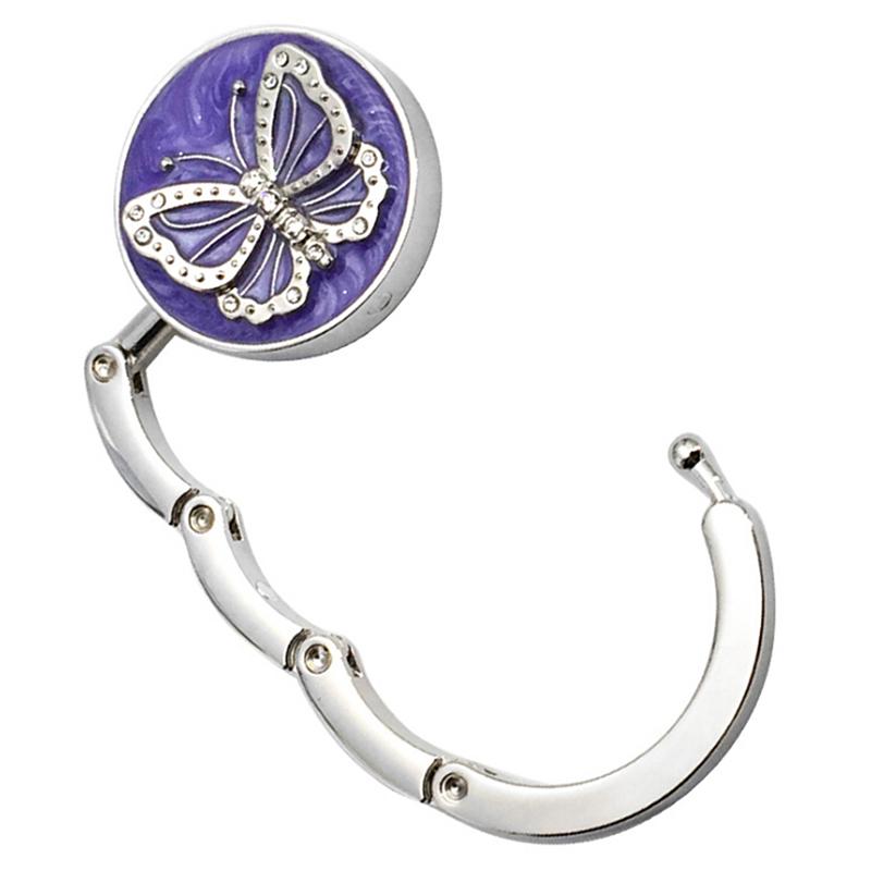 Butterfly Folding Bag Handbag Tote Table Hanger Hook Holder Purse Hanger Holder