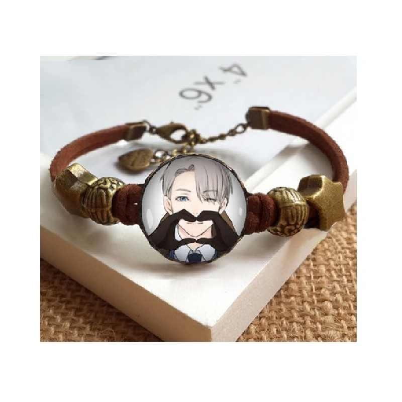 

Юри на льду Браслеты Аниме Стеклянные Наручные браслеты Украшения с мультяшными персонажами Подарок Style 1