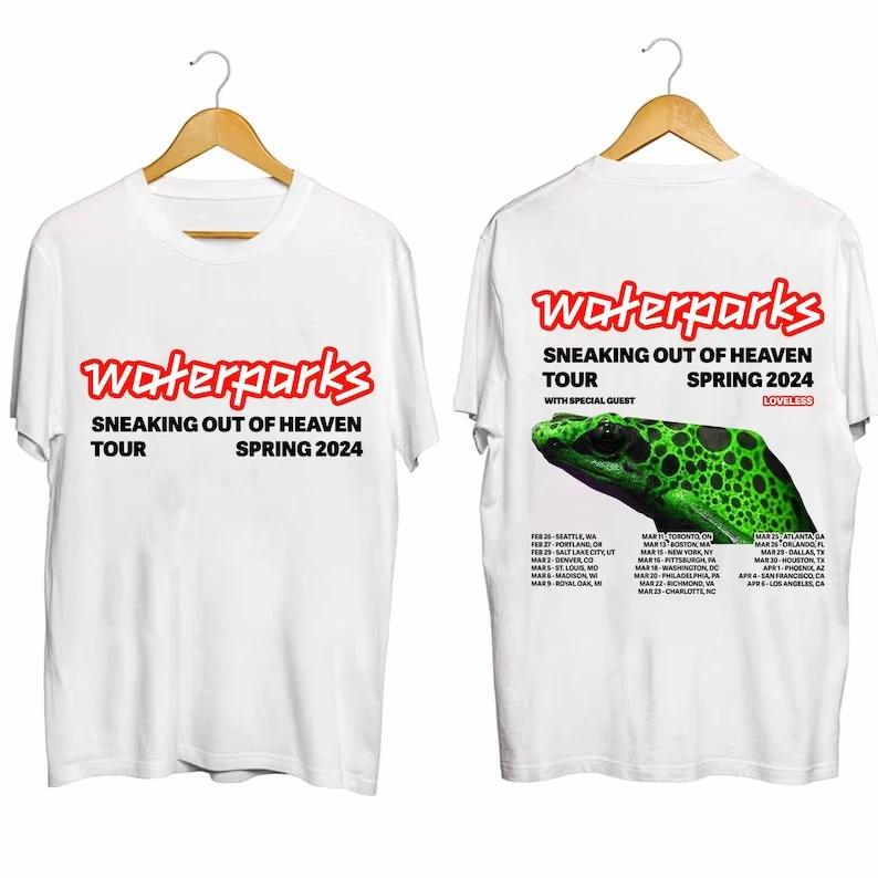 

Waterparks 2024 Tour Shirt, Sneaking Out of Heaven 2024 Spring Tour Shirt M