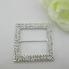 1pcs Large Square Rhinestone Buckle Silver for Scarf Shirt Garment Accessory