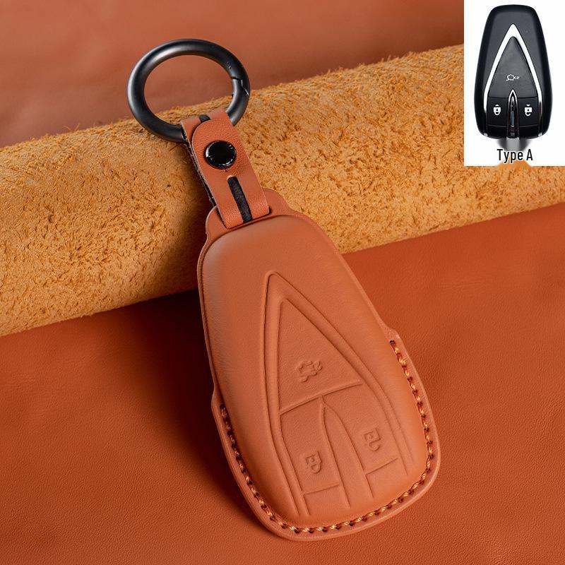 Changan Genuine Leather Key Case for EADO, CS75, CS35, CS55PLUS, Oshan X5/X7, UNI