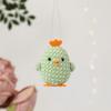 Pack of 5 3D Chick Hanging Decorations for Easter and Spring Festivities Polyester Foam Hanging Ornaments