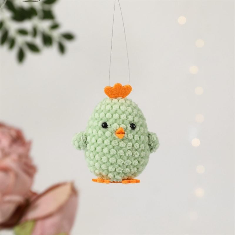 Pack of 5 3D Chick Hanging Decorations for Easter and Spring Festivities Polyester Foam Hanging Ornaments