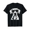 Great Dane Sunglasses T Shirt Vintage Washed Stylish Homme Versatile Top For Everyday Wear Stretched Casual Unisex Slightly