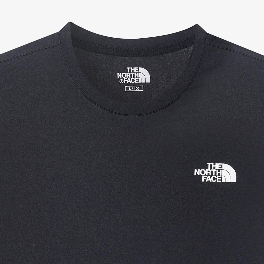 The North Face Letter Logo Round Neck Short Sleeve T-Shirt Unisex Tops Black NT7UR17J