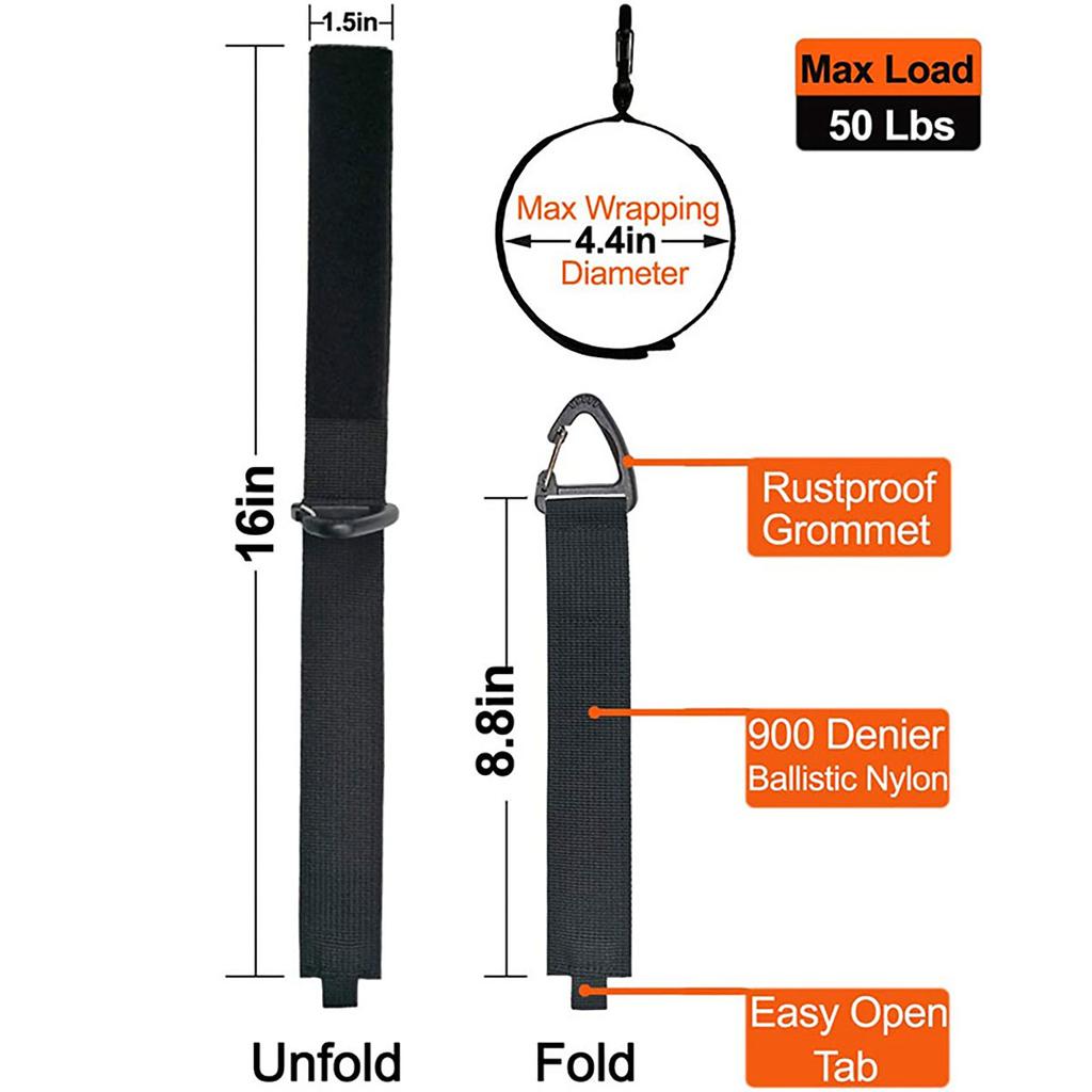 Ledningsholder med trekantspenne Wire Manager Strømledningshåndtering Nylon tunge ledningsoppbevaringsstropper for kabler Slanger