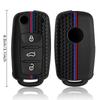 Silicone Car Key Case Key Cover For VW T5 Polo Passat Volkswagen Golf 4 5 6 Caravelle Skoda Fabia Octavia Ligier JS Seat Toledo