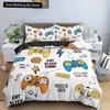 Game Bedding Set Soft Duvet Cover Set Comforter Bedding Quilt Cover with Pillowcase Kid Bedding Set 2/3pcs Polyester Quilt Cover