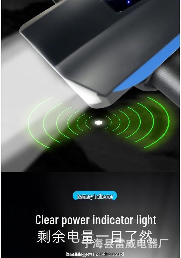 Rechargeable Front Bike Light with Horn - Powerful Night Riding LED Safety Light for Mountain Bikes