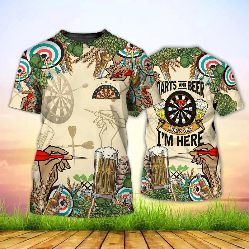 Dart Roulette 3D Printed Club Bar Fashion Sports Men's And Women's Casual