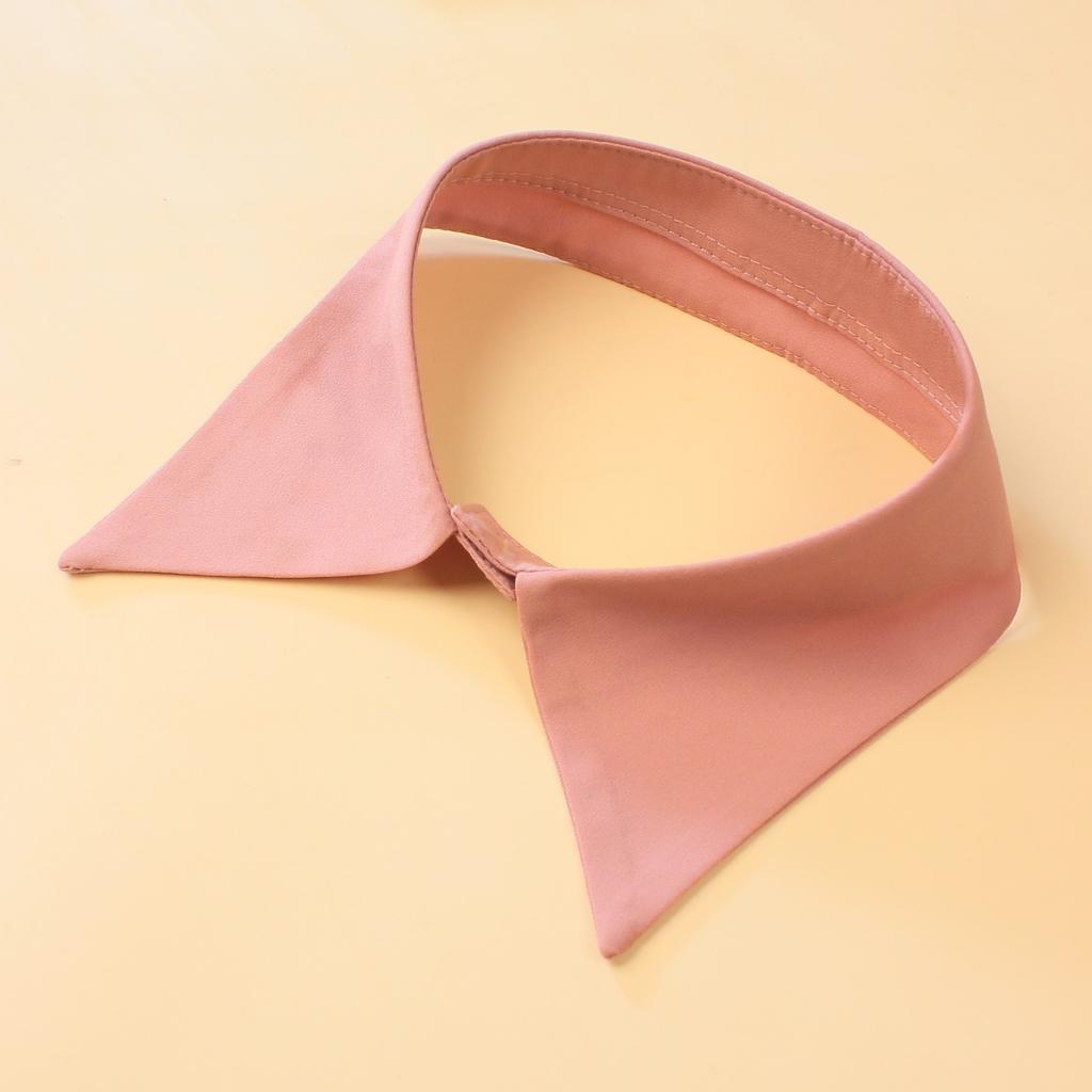 Women's New Fashion Decoration Chiffon Fake Neck Shirt Single Collar Versatile Bowtie Detachable Bowtie