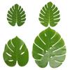 24PCS Simulation Turtle Back Leaves Outdoor Plant Wall Party Decoration Props Fake Green Plant Living Room Decoration