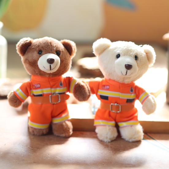 

Yousheng Uniform Bear Plush Keychain Мягкая игрушка-животное Плюшевая кукла DIY Брелок для ключей Подвеска для сумки Украшение для рюкзака Подарок на день рождения