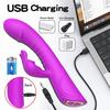Powerful Rabbit Vibrator for Women Dual Motor Clitoris Stimulator G-Spot Climax Vibrating Sex Toy Female Masturbator Adult Goods