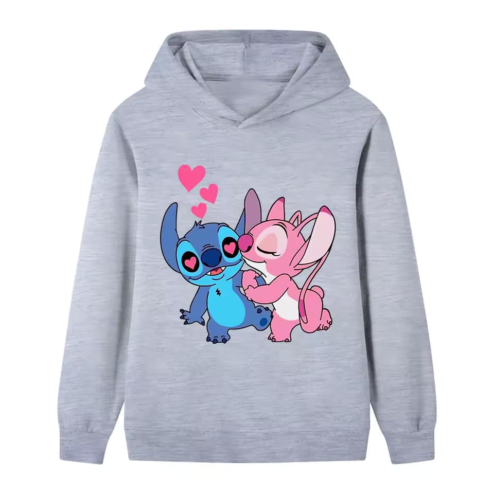 Dětská podzimní a zimní ležérní pohodlná mikina Chlapci Dívky Kreslený roztomilý potisk Módní teplá mikina