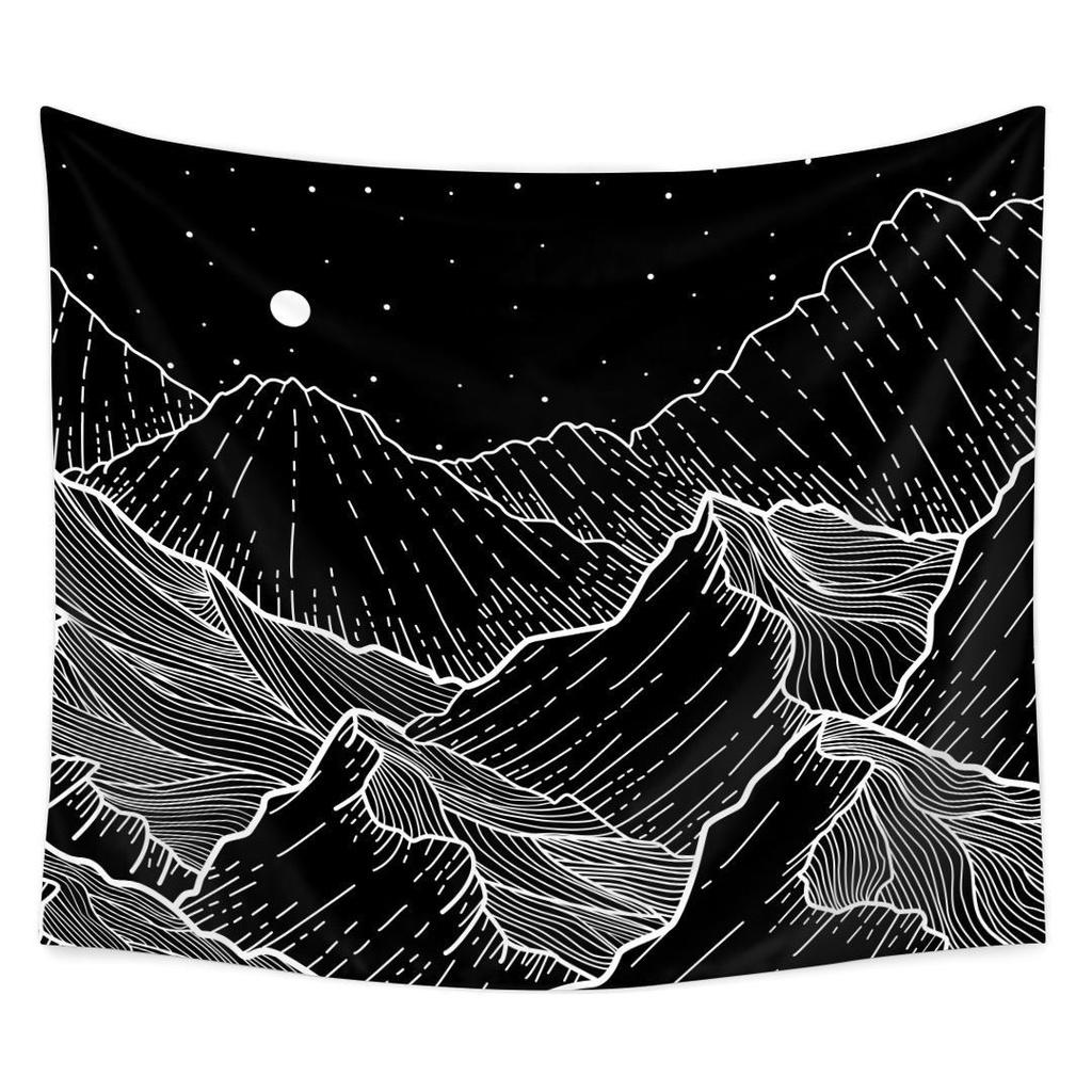 VIKAMA American Minimalist Mandala Tapestry Wall Decoration Living Room Bedroom Dormitory Easy To Hang Home Decoration