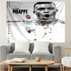 Kylian Mbappé Tapestry for Bedroom Aesthetic Classroom Tapestries Wall Hanging for Living Room Dorm Office,Ideal Creative Gift