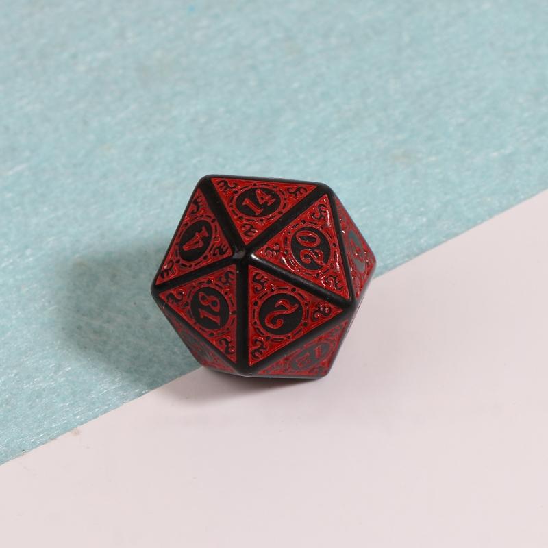 10Pcs 20 Sided Polyhedral Acrylic Table Game Dice D20 Dice for Math Dice Games Acrylic Dices Kit For Party