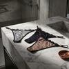 Trendy Underpants Law Waist Bow Thin Belt Lace Korean Underwear Briefs Women Panties G-String Thong