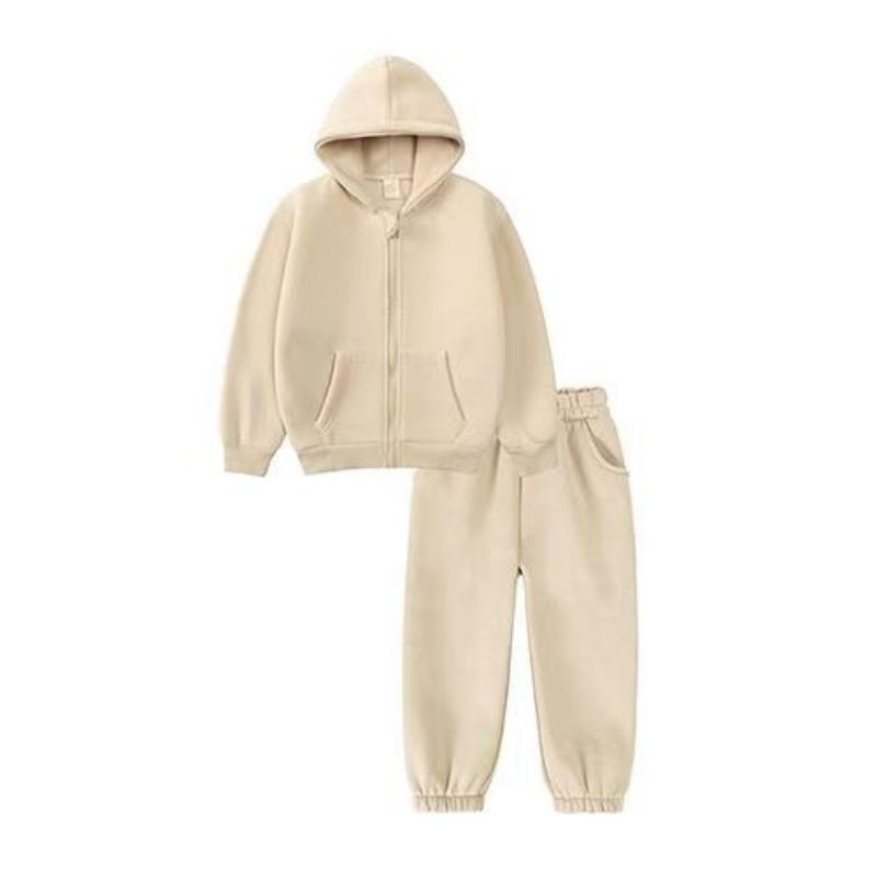 Set haine copii ocazional băieți îmbrăcăminte sport toamnă iarnă fleece groase și calde hanorace două piese trening copii școlari 2-10 ani