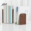 Home Storage Rack Wood Bookends Thickened Anti-Tip Heavy Duty Book Stand with Scratch Free Polished Edges Durable Holder for Office Desk