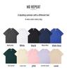 230g Pure Cotton White Short-Sleeve Crew Neck T-Shirt