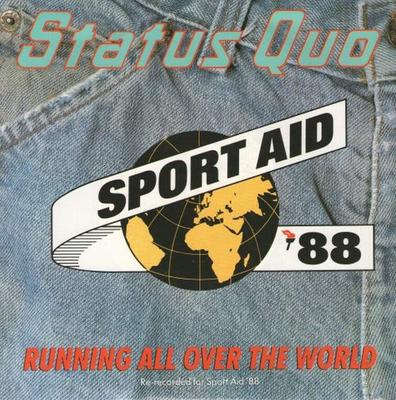 7inch Record STATUS QUO - Running All Over The World QUAID1 Vertigo 1988 UK Rock Used