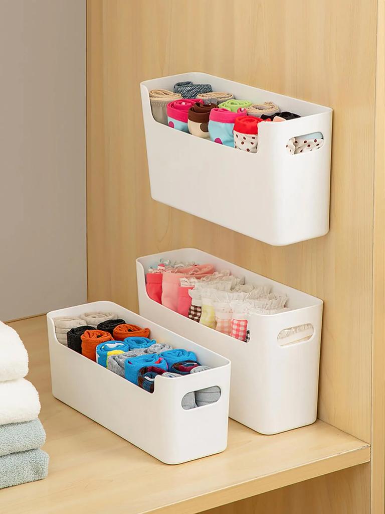 2/1 PCS Wall Mounted Drawer Organizers for Underwear and Socks Space Saving Solution for Dorms and Closets Storage Box