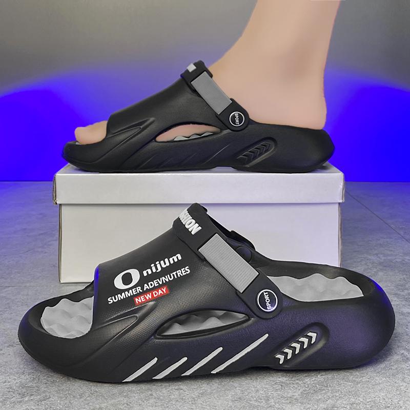 Summer Men's Massage Slippers Outdoor Sandals Beach Comfortable Soft Slides Indoor Casual Shoes Men Sandals