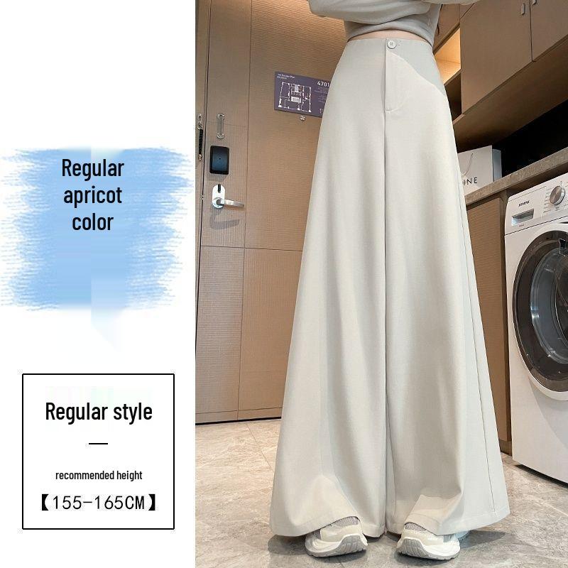

Women s High Waist Gray Culottes - Spring 2025 New Style, Slimming Drape, Wide Leg, Floor Length. 2XL