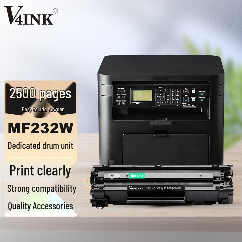 V4INK Compatible Canon CRG337 Easy Refill Black Toner Drum Unit