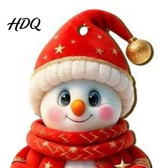 Farmhouse Style Christmas Decor Snowman Wooden Ornaments 2D Flat Vintage Xmas Tree Hanging Hand Painted Holiday Decoration Cute Winter Ornament for