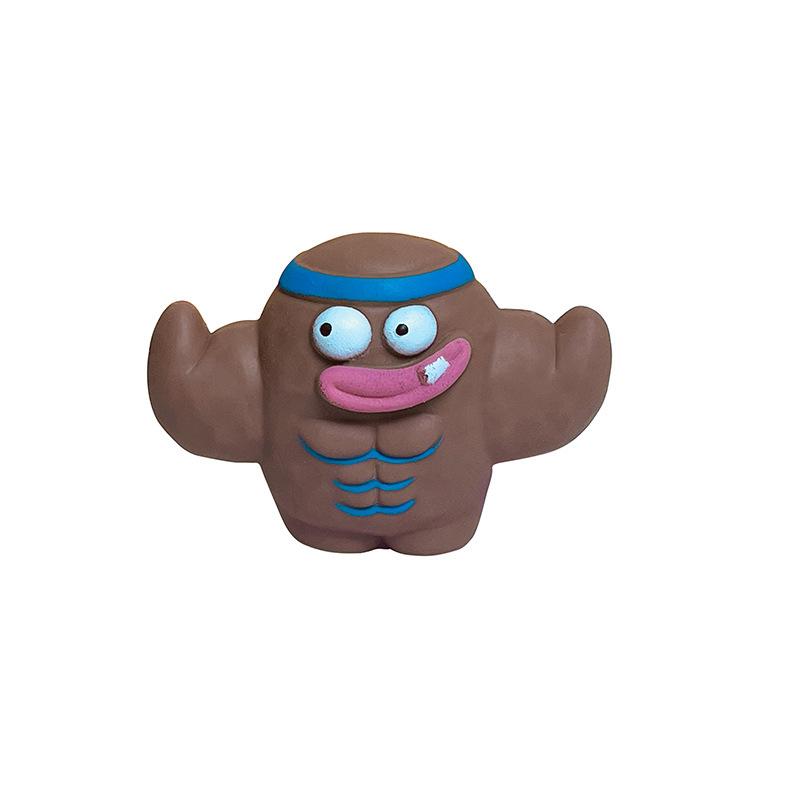 

Фитнес-эксперт Лара Ле Мускул Воин Декомпрессионная игрушка Tpr Vent темно-коричневого