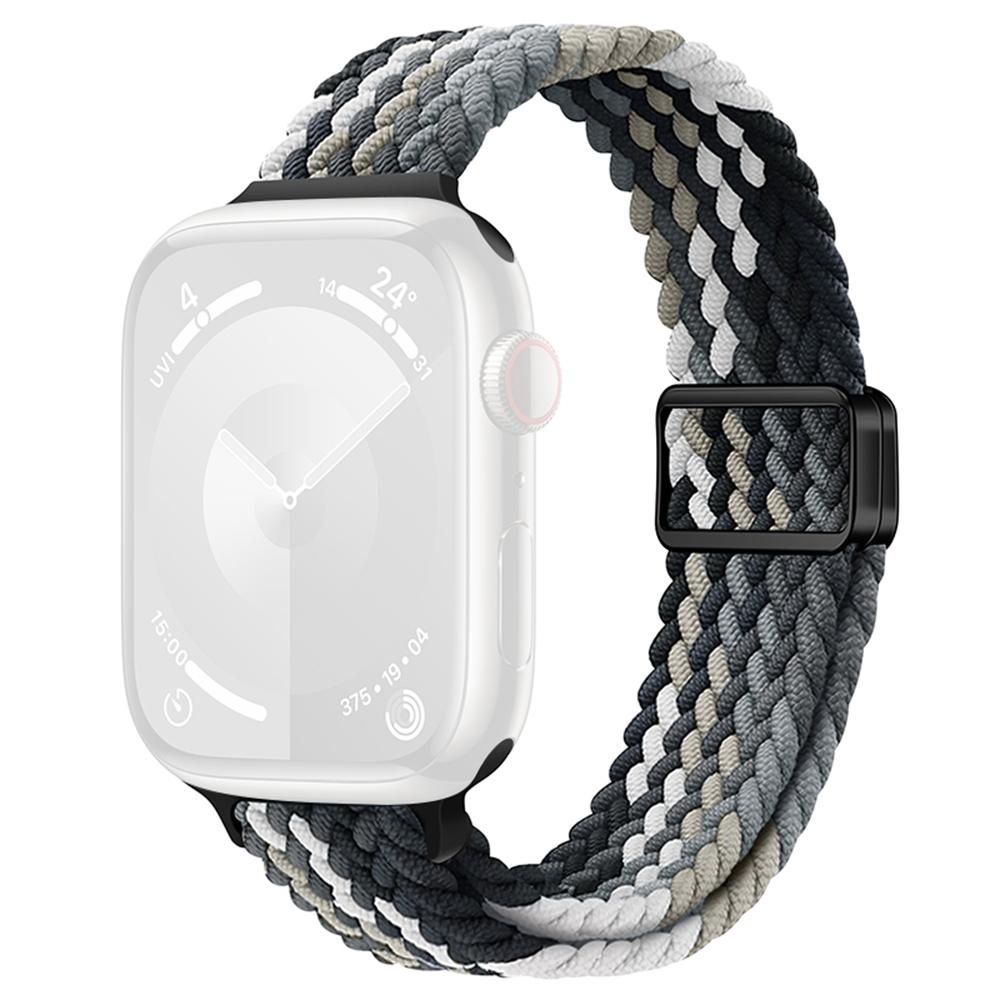 KALEBOL Braided Watch Strap For Apple Watch Series 10 Ultra 9 8 7 SE 6 5 4 3 2 1 46mm 49mm 45mm 44mm Magnetic Nylon Wristbands