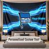 Custom Name Text Tapestry hertha bsc Personalized Polyester Wall Tapestry For Bedroom And Room