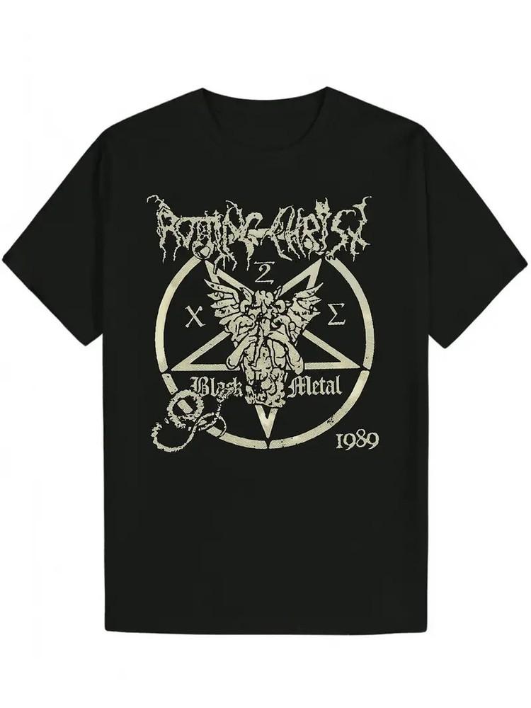 Black Graphic Men039;s T-Shirt | Casual Summer Polyester Round Neck with Intricate Unisex T-Shirt XXXXL
