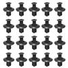 8mm Plastic Rivets Fasteners Suit for Car Bumper Fender, Black Clips Suit for Toyota, Nissan, Kia, Yamaha