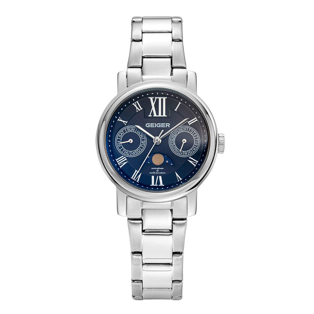 Gaigeo Ge8025Bs_L Women'S Moonphase Metal Watch